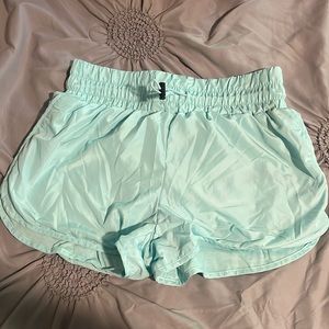mint green shorts
